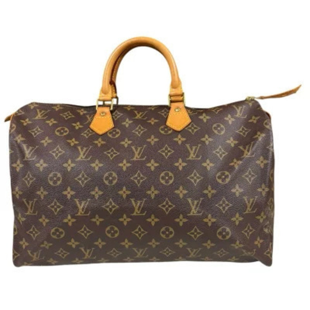 Louis Vuitton Speedy Monogram Handbag Canvas Brown